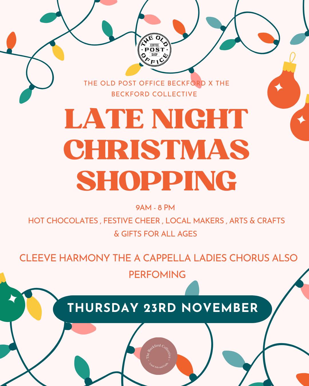 Beckford Christmas Shopping Evening